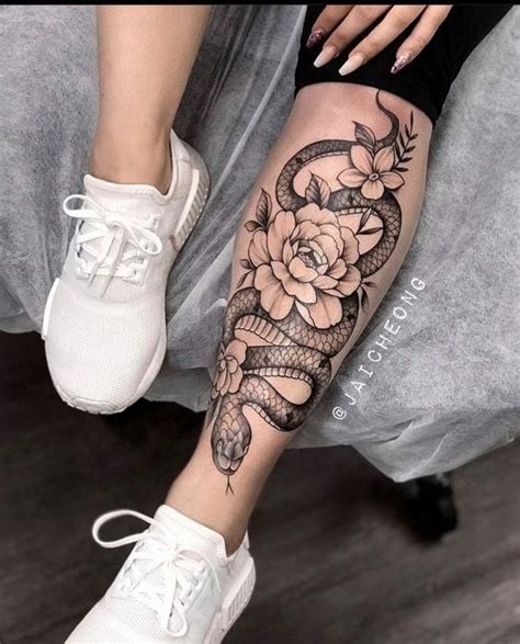 tatuajes para las piernas|Tatuajes en la pierna: 100 diseños solo para mujeres